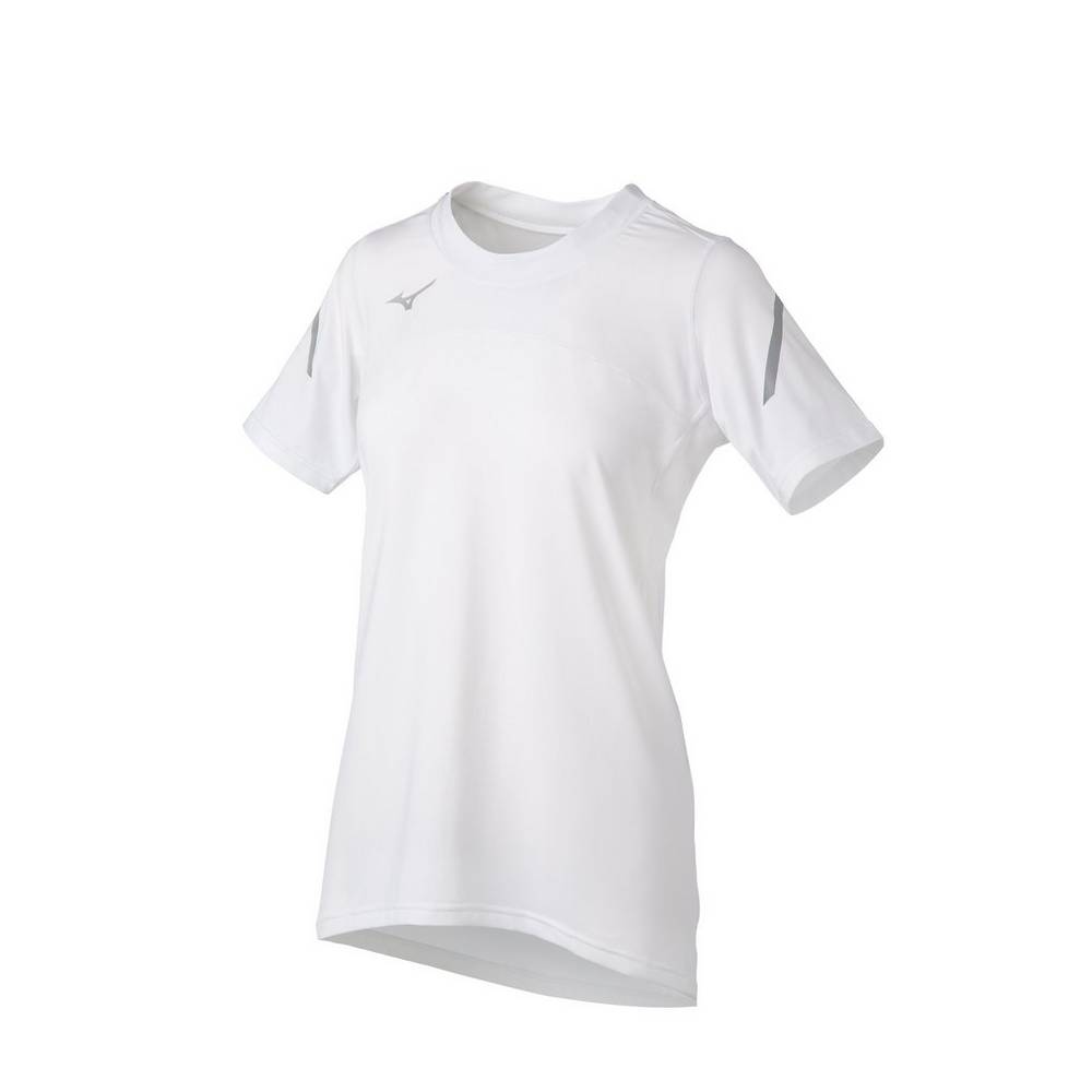 Mizuno Techno VII Short Sleeve - Bayan Forma - Beyaz Türkiye (SEAVNY-132)